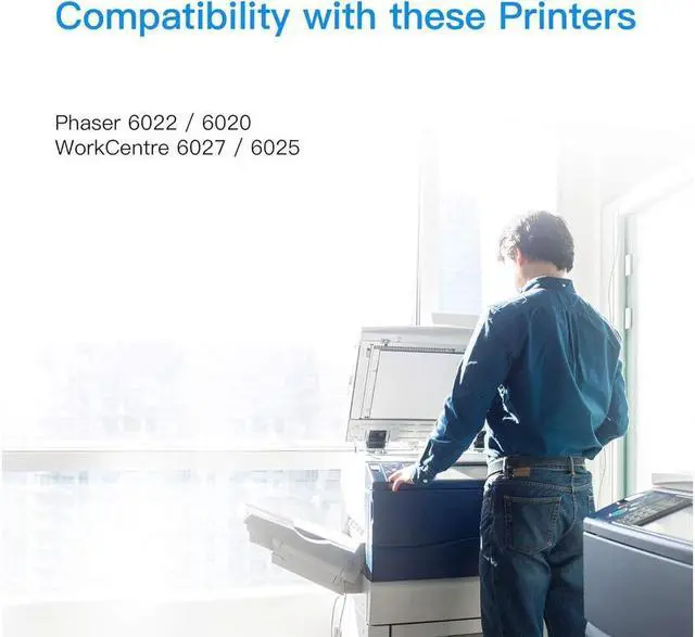 Alt view image 2 of 4 - LxTek Remanufactured Toner Cartridge Replacement for Xerox WorkCentre 6027 6025, Phaser 6022 6020 (1 Black 106R02759, 1 Cyan 106R02756, 1 Magenta 106R02757, 1 Yellow 106R02758, 4 Pack)