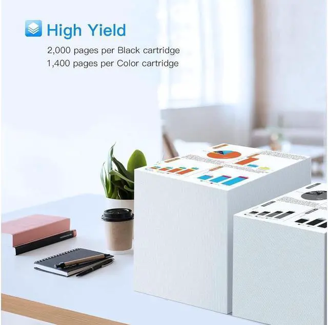 Alt view image 2 of 5 - LxTek Remanufactured Toner Cartridge Replacement for Dell E525W E525 to use with E525W Color Laser Printer, 4 Pack (593-BBJX 593-BBJU 593-BBJV 593-BBJW)