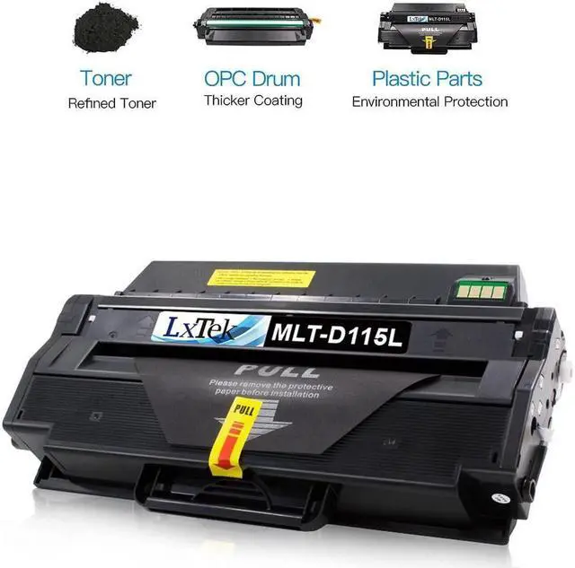 Alt view image 4 of 5 - LxTek Compatible Toner Cartridge Replacement for Samsung 115 115L MLT-D115L to use with Xpress SL-M2830DW SL-M2880FW/XAC SL-M2870FW M2820DW M2620 M2670