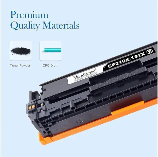 Alt view image 4 of 5 - Valuetoner 131X Remanufactured Toner Cartridge Replacement for 131A 131X CF210X for Laserjet Pro 200 Color MFP M276nw M251nw M251n M276n Printer CF211A CF212A CF213A (Black,Cyan,Magenta,Yellow)