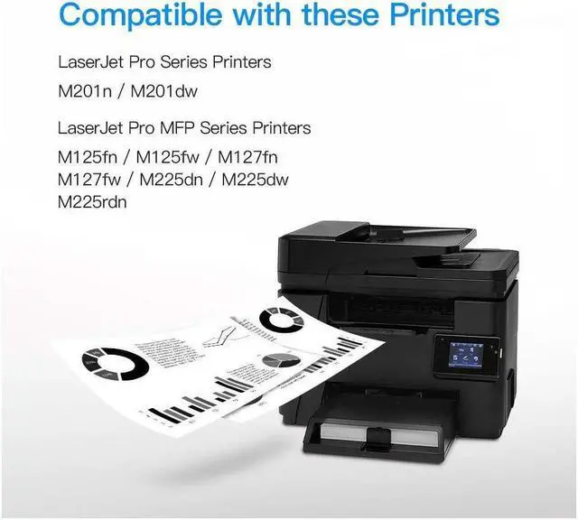 Alt view image 2 of 5 - LxTek Compatible Toner Cartridge Replacement for 83X CF283X 83A CF283A to compatible with Laserjet Pro M201dw M201n M201 M125 M125nw M127fn M127fw M225dn M225dw Laser Printers (4-Black, High-Yield)