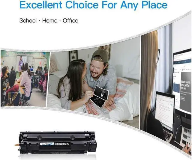 Alt view image 3 of 5 - LxTek Compatible Toner Cartridge Replacement for 83X CF283X 83A CF283A to compatible with Laserjet Pro M201dw M201n M201 M125 M125nw M127fn M127fw M225dn M225dw Laser Printers (4-Black, High-Yield)