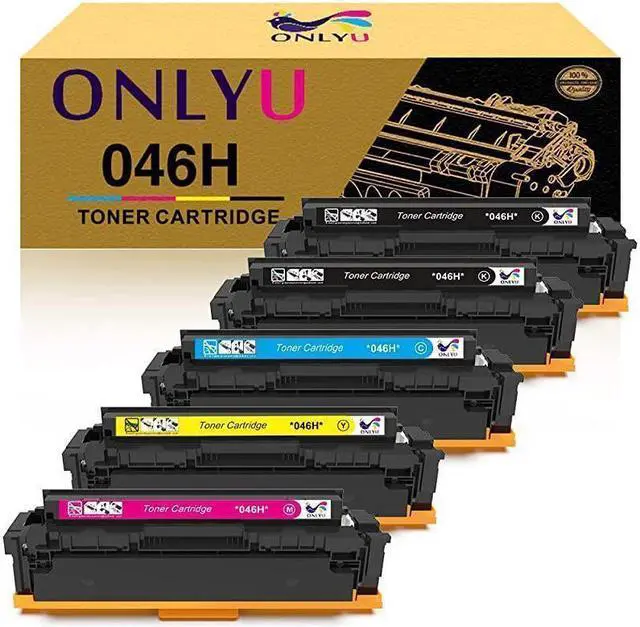Main image of Compatible Toner Cartridge Replacement for 046 046H for Color ImageCLASS MF735Cdw LBP654Cdw MF731Cdw MF733Cdw Laser Printer 2Black Yellow Magenta Cyan 5Pack