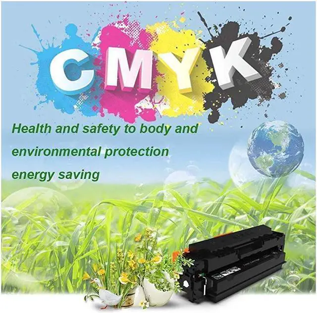 Alt view image 4 of 5 - Compatible Toner Cartridge Replacement for 046 046H for Color ImageCLASS MF735Cdw LBP654Cdw MF731Cdw MF733Cdw Laser Printer 2Black Yellow Magenta Cyan 5Pack