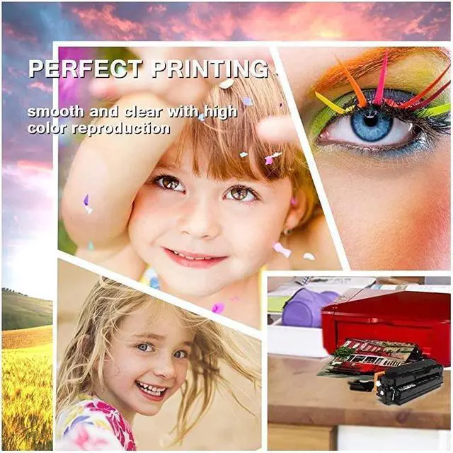 Alt view image 5 of 5 - Compatible Toner Cartridge Replacement for 046 046H for Color ImageCLASS MF735Cdw LBP654Cdw MF731Cdw MF733Cdw Laser Printer 2Black Yellow Magenta Cyan 5Pack