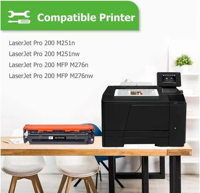 Alt view image 2 of 5 - Aztech Compatible Toner Cartridge Replacement for 131A 131X Laserjet Pro 200 Color MFP M276nw M251nw MF8280Cw M276n M251n CF210X CF211A CF212A CF213A (Black/Cyan/Yellow/Magenta, 4-Pack)