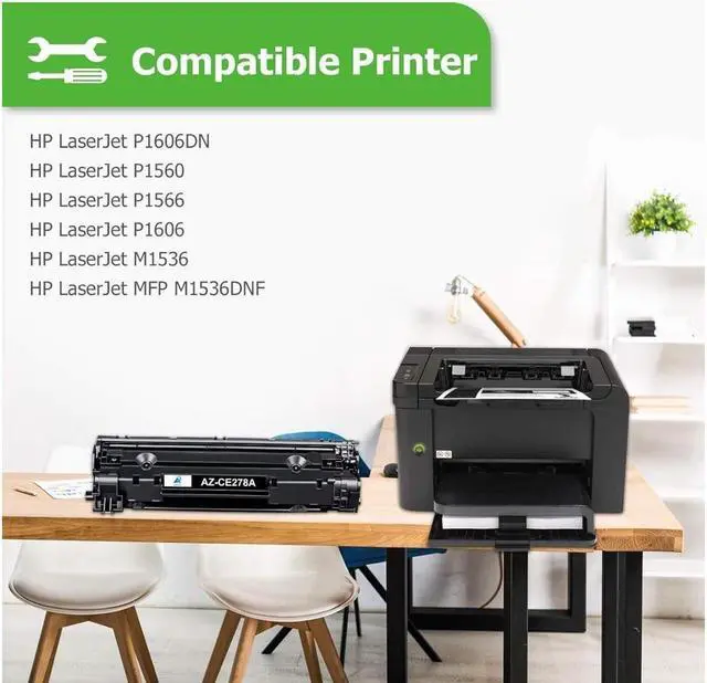 Alt view image 2 of 4 - Aztech Compatible Toner Cartridge Replacement for 78A CE278A Laserjet P1606dn MFP M1536DNF P1606 M1536 P1560 P1566 (Black, 4-Pack)