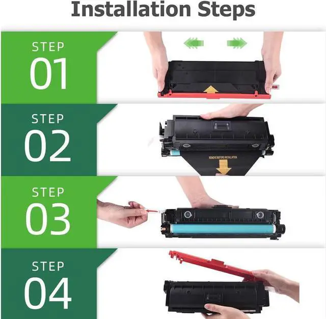 Alt view image 5 of 5 - Aztech Compatible Toner Cartridge Replacement for 508X CF360X 508A CF360A M553 Black Toner for Color Enterprise M553n M553dn M553x MFP M577 M577z M577dn Printer Ink (Black, 2-Pack)
