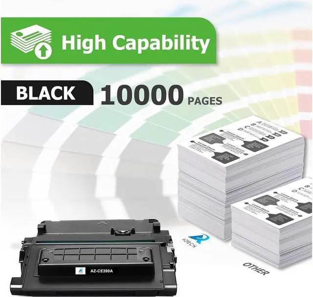Alt view image 2 of 5 - Aztech Compatible Toner Cartridge Replacement for 90A CE390A M601 M602 Toner Enterprise 600 M602 M601 M4555 M602dn M602n M602x M603dn M603n M4555f M4555h Printer (Black, 1-Pack)