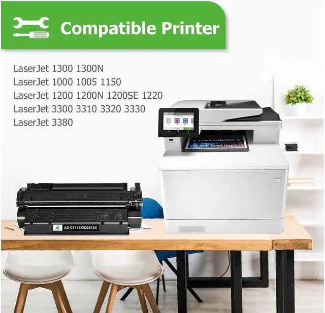 Alt view image 3 of 5 - Aztech Compatible Toner Cartridge Replacement for Q2613X C7115X 15X 15A C7115A 13X 13A Q2613A 1200 1000 1300 1300N 1005 1220 1150 3380 3300 3320 3330 Printer (Black 1-Pack)