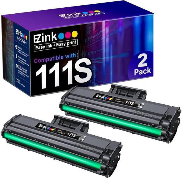 Main image of E-Z Ink (TM Compatible Toner Cartridge Replacement for Samsung 111S 111L MLT-D111S MLT-D111L to Use with Samsung Xpress M2020W M2024W M2070FW M2070W Printer (Black, 2 Pack)