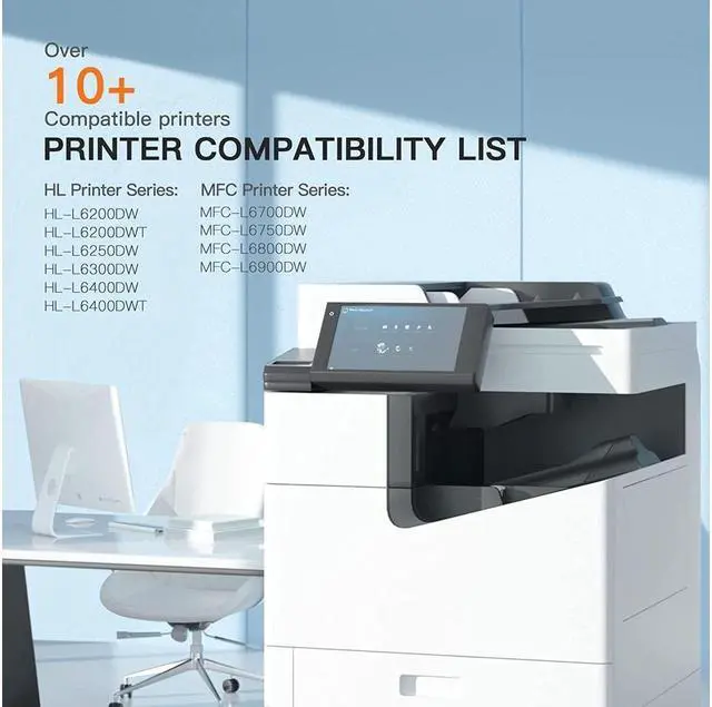 Alt view image 4 of 5 - E-Z Ink (TM Compatible TN880 Super High Yield Toner Cartridge Replacement for Brother TN880 TN-880 TN 880 MFC-L6900DW HL-L6200DW MFC-L6700DW MFC-L6800DW HL-L6200DWT HL-L6300DW Printer(2 Black)