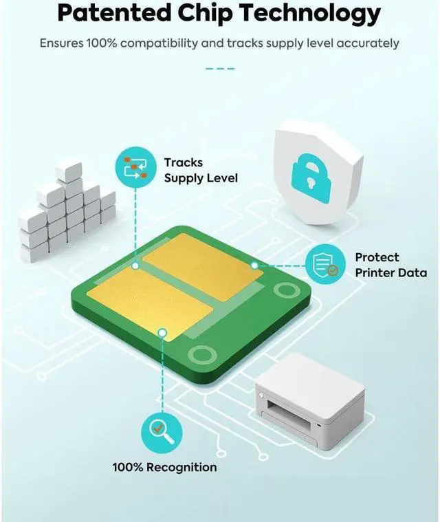 Alt view image 4 of 5 - TESEN 069 Compatible Toner Cartridge Replacement for CRG-069 069 Toner Cartridge Using with Imageclass LBP674Cdw MF753Cdw MF751Cdw Printer 4-Pack