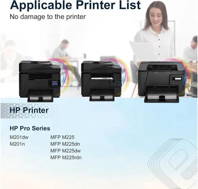 Alt view image 2 of 5 - 83X CF283X TESEN Compatible Toner Cartridge Replacement for 83X CF283X 83A CF283A for use in Pro MFP M201dw M201n M225dn M225dw M125a Printer High Yield (Black, 2 Pack)