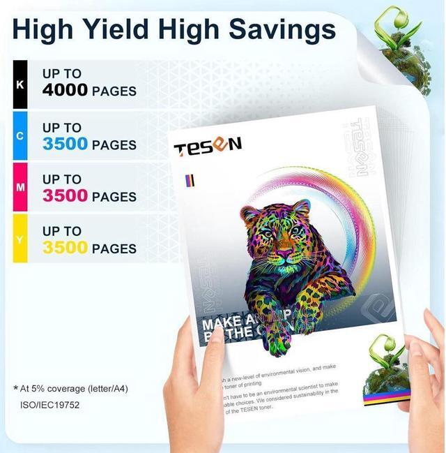 Alt view image 3 of 4 - TESEN Compatible Toner Cartridge Replacement for Brother TN336 TN315 TN310 TN331 Set for Brother HL-L8350CDW HL-4150CDN HL-L8350CDWT MFC-L8850CDW MFC-9970CDW Printer (Black 1 Pack)