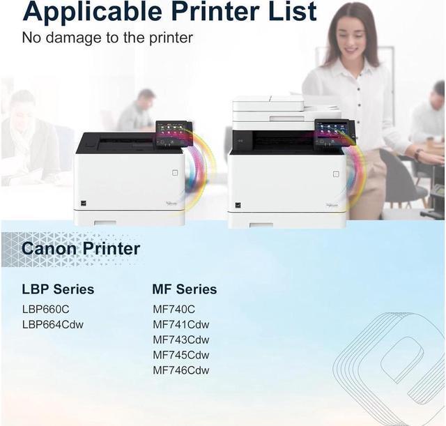 Alt view image 2 of 5 - 055H TESEN Compatible Toner Cartridge Replacement for 055H 055 for ImageClass MF740C MF741Cdw MF743Cdw MF745Cdw MF746Cdw LBP660C Printer High Yield Black Cyan Magenta Yellow 4 Pack