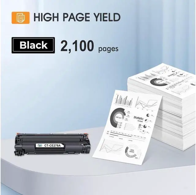Alt view image 3 of 5 - Cool Toner Compatible 78A Toner Cartridge Replacement for CE278A 78A Toner 1536dnf MFP P1606dn 1606dn P1606 MFP M1536dnf P1566 P1560 Toner Cartridge Printer Ink (Black, 4-Pack)