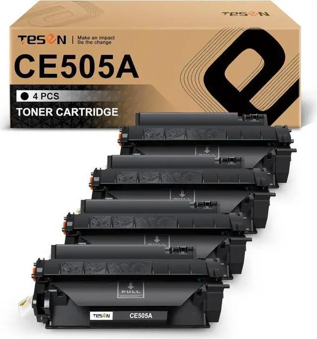 Main image of CE505A 05A TESEN Compatible Toner Cartridge Replacement for CE505A 05A Toner for P2035 P2035n P2055d P2055dn P2055x Pro 400 M401 M401n M401dne M401dw MFP M425 M425dn M425dw 4-Pack