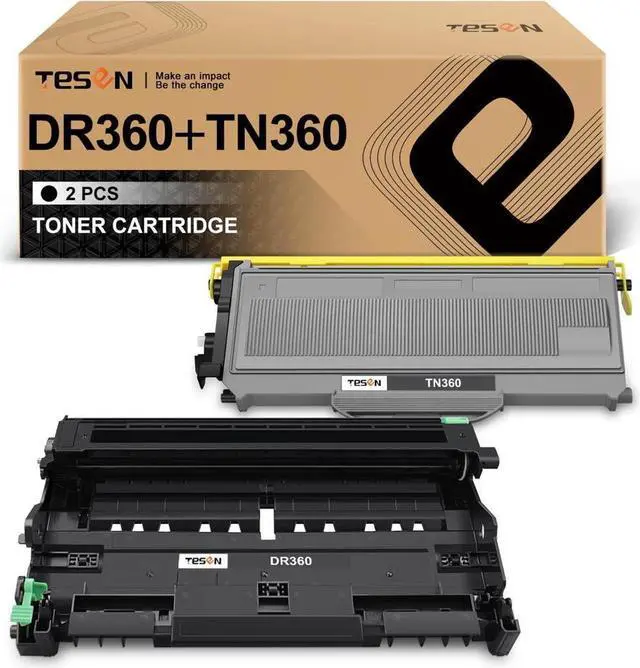 Main image of TESEN DR360 TN360 Compatible Drum and Toner Replacement for Brother DR360 TN360 (1Drum + 1Toner) Work with DCP-7030, DCP-7040, HL-2140, HL-2170W, MFC-7340, MFC-7345N, MFC-7440N, MFC-7840W Series