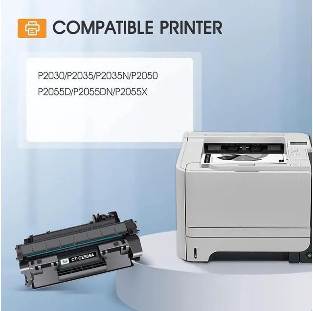 Alt view image 3 of 5 - Cool Toner Compatible 05A Toner Cartridge Replacement for CE505A Toner Cartridge for P2035 P2055DN P2035N P2030 P2050 P2055D P2055X Printer Ink (Black, 2-Pack)