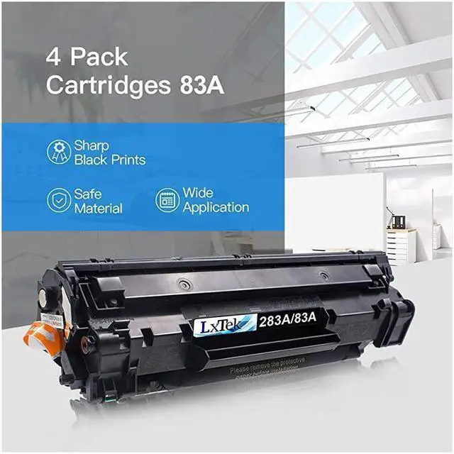 Alt view image 3 of 5 - Compatible Toner Cartridge Replacement for 83A CF283A to use with Laserjet Pro MFP M125nw M201dw M225dw M201n M125a M127fn M127fw 4 Black