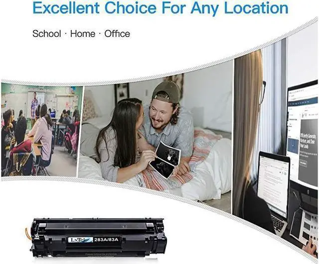 Alt view image 4 of 5 - Compatible Toner Cartridge Replacement for 83A CF283A to use with Laserjet Pro MFP M125nw M201dw M225dw M201n M125a M127fn M127fw 4 Black