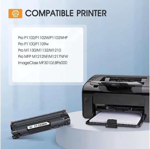 Alt view image 2 of 5 - Cool Toner Compatible Toner Replacement for 85A CE285A Toner Cartridge for Pro P1102w M1212nf MFP P1102 P1109w M1217nfw Printer Ink Cartridge (Black, 2-Pack)
