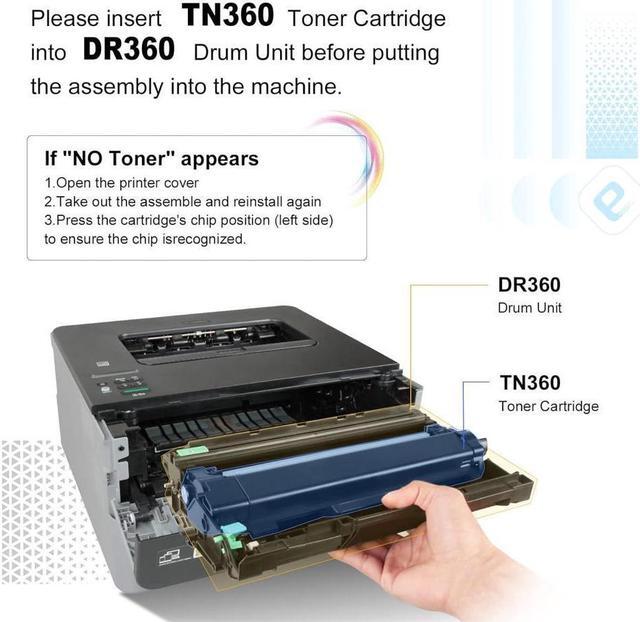 Alt view image 5 of 5 - TESEN TN360 Compatible Toner Cartridge Replacement for Brother TN330 TN360 TN-330 TN-360 High Yield for Brother DCP-7040 DCP-7030 MFC-7840W MFC-7440N MFC-7345N MFC-7340 HL-2170W HL-2140 2 Packs
