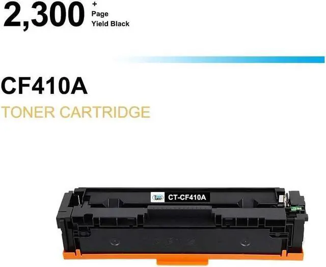 Alt view image 2 of 5 - Cool Toner Compatible Toner Cartridge Replacement for 410A CF410A 410X CF410X Toner for Color Pro MFP M477fnw M477fdw M477fdn M452dn M452nw M452dw M477 Printer Toner (Black, 1-Pack)
