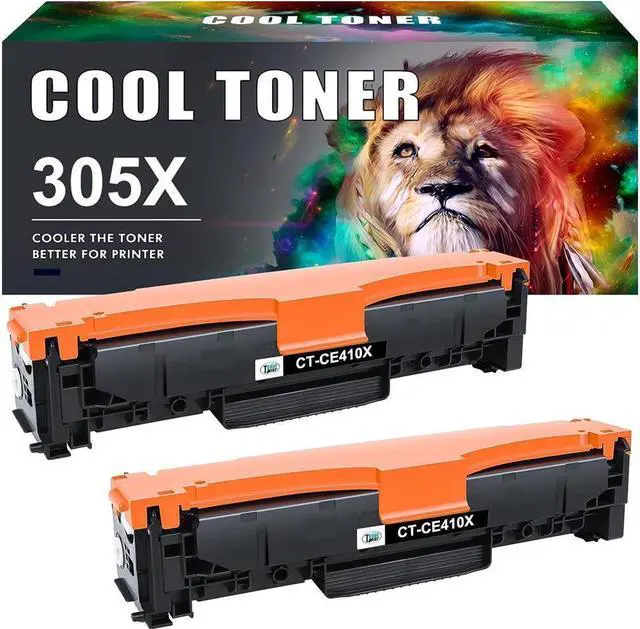 Main image of Cool Toner Compatible Toner Cartridge Replacement for 305A 305X CE410X CE410A Pro 400 M451dn M451nw M475dn M451dw m475dw 300 Color M351a M375nw Printer Ink (Black, 2 Pack)
