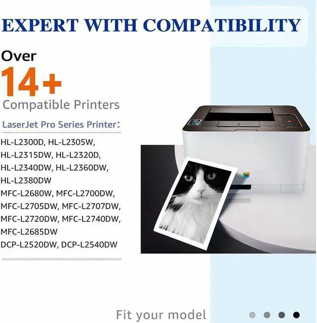 Alt view image 2 of 5 - 3 pcs Compatible Toner Cartridge for Brother TN660 DCP-L2520 L2540 HL2320D