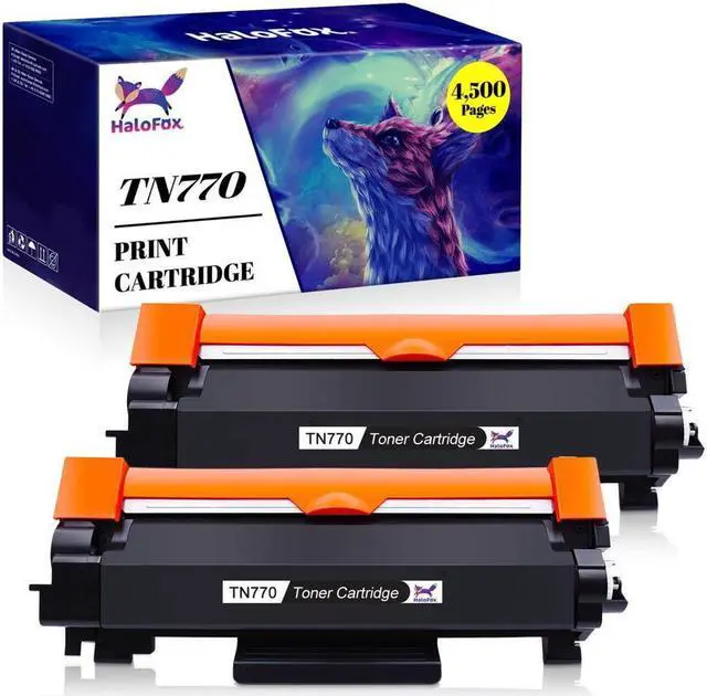Main image of 2PK Black Toner Cartridge compatible for Brother TN770 HL-L2370DWXL HL-L2390DW