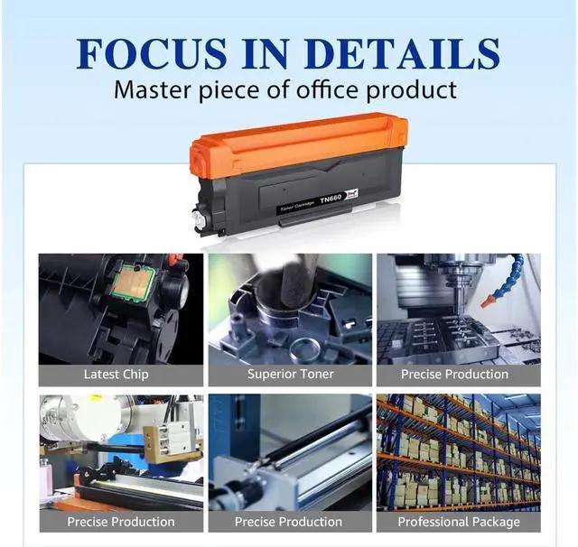 Alt view image 4 of 5 - 2x TN660 High Yield Toner Cartridge For Brother tn630 MFC-L2700DW HL-L2380DW