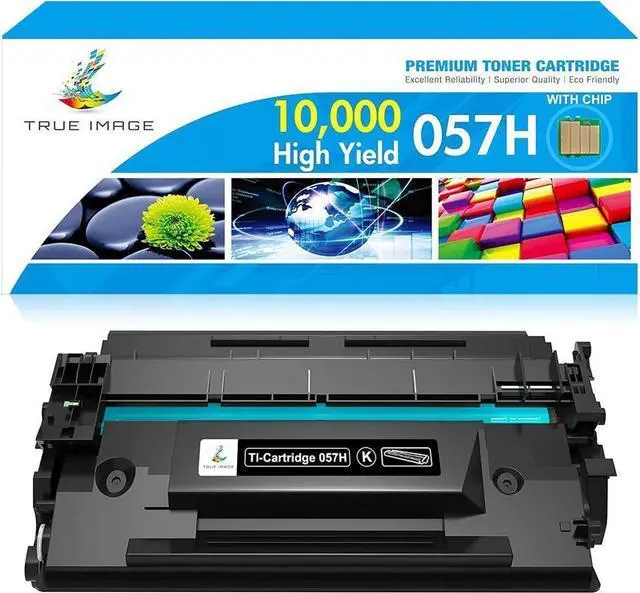 Main image of TRUE IMAGE Compatible Toner Cartridge Replacement for 057H 057 CRG-057H Work with ImageCLASS MF445dw LBP226dw LBP227dw LBP228dw MF448dw MF449dw LBP226 MF445 Laser Printer Ink (Black, 1-Pack)