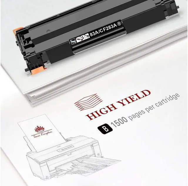 Alt view image 3 of 5 - 1pk Compatible Black CF283A 83A Toner For LaserJet M127fn M127fw M125nw MFP225dw