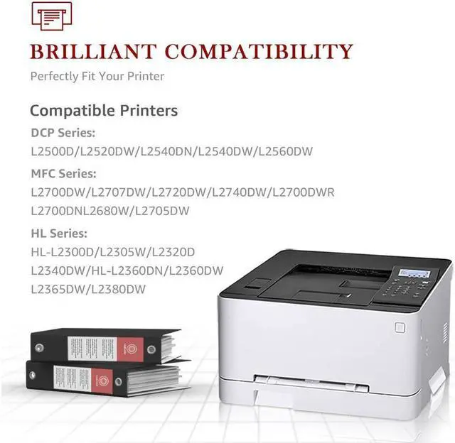 Alt view image 4 of 5 - 4PK HY TN660 Toner Cartridge For Brother MFC-L2700DW HL-L2300D DCP-L2540DW TN630