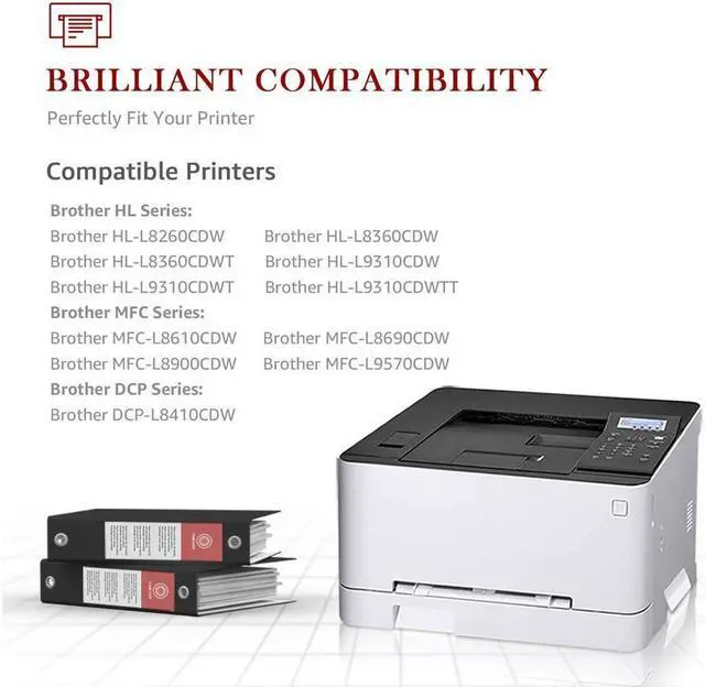 Alt view image 4 of 5 - 4 Pack TN436 Toner Cartridge TN433 For Brother MFC-L8900CDW L9570CDW HL-L8360CDW