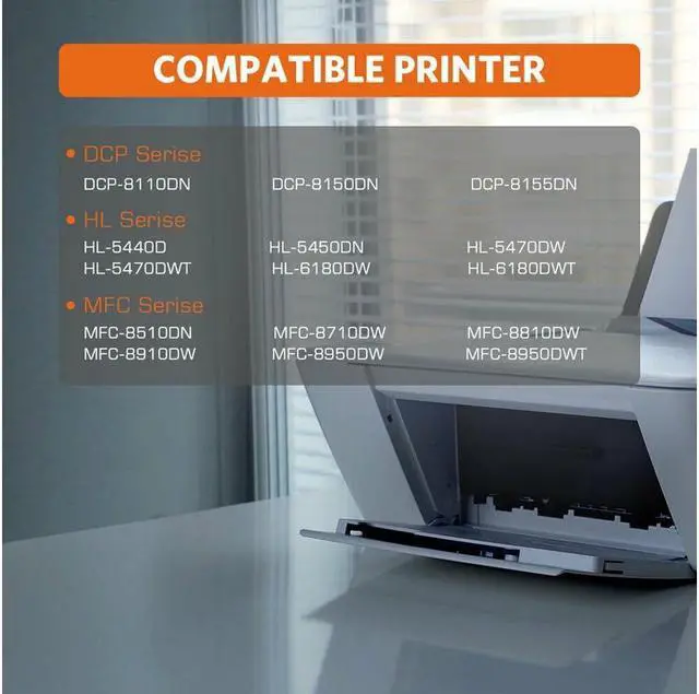 Alt view image 2 of 4 - High Yield TN750 Black Toner Cartridge For Brother TN720 TN750 DR720 Toner Printer MFC-8510DN MFC-8515DN MFC-8520DN MFC-8710DW MFC-8910DW MFC-8950DW MFC-8950DWT HL-5440DN HL-5445D HL-5450DN HL-5470DW