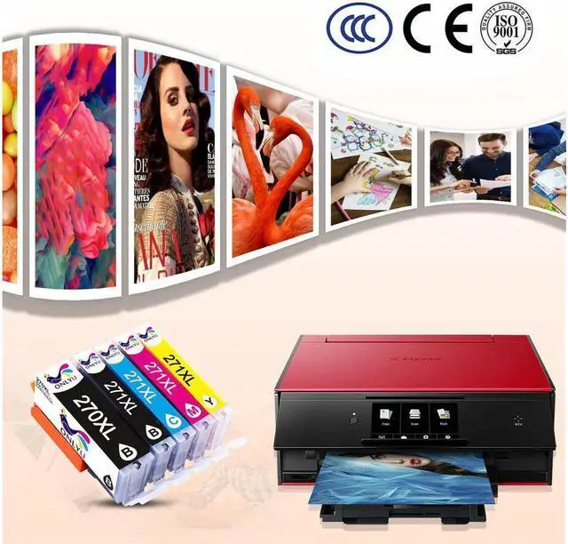 Alt view image 3 of 3 - 5PK PGI-270XL CLI-271XL Ink Cartridge Compatible for TS5020 TS6020 TS8020 TS9020 (PGI-270XL Black/ CLI-271XL Black,Cyan,Magenta,Yellow)