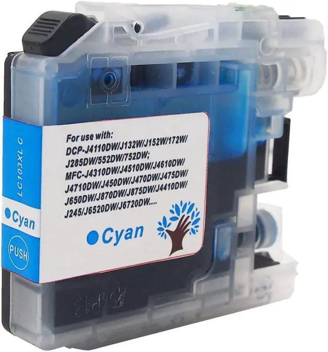 Alt view image 3 of 4 - 16pcs Pack Printer Ink + chip fits Brother LC101 LC103 MFC J470DW J475DW J650DW
