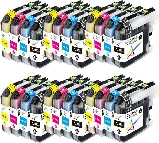 Main image of 24 Value Pack LC103XL Ink&chip Lot For Brother DCP-J152W J4410DW J4510DW Printer