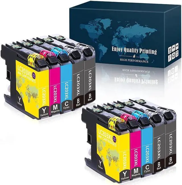 Main image of OfficeWrod 10 Pack LC203 Compatible Ink Cartridge Replacement for Brother LC203 LC203XL 203XL, Compatible with Brother MFC-J480DW, MFC-J460DW, MFC-J880DW, MFC-J680DW, MFC-J4420DW, MFC-J4620DW
