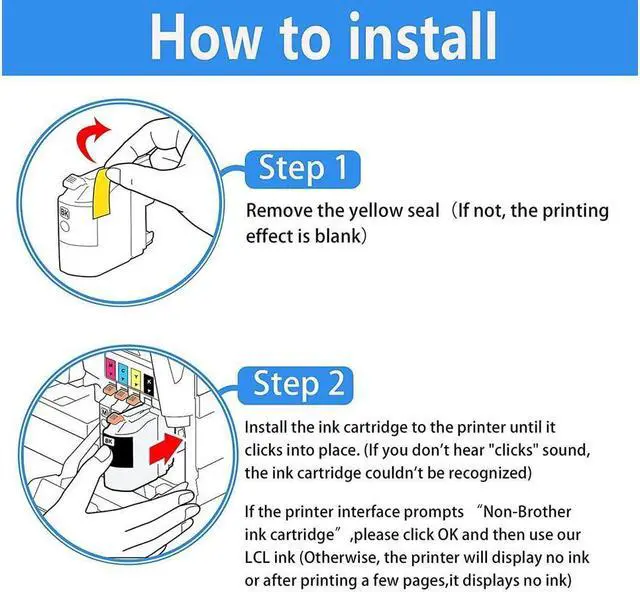 Alt view image 3 of 5 - Compatible Ink Cartridge Replacement For Brother Lc101 Lc101Xl Lc-103 Lc103 Xl Lc103Xl Lc101Bk Lc103Bk High Yield Dcp-J132W Dcp-J152W Dcp-J172W Dcp-J4110Dw Dcp-J552Dw Dcp-J752Dw (5-Pack Black)