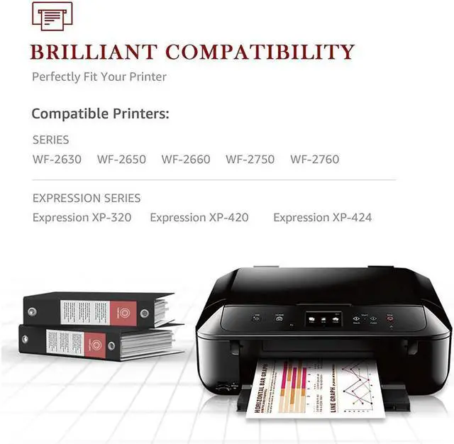 Alt view image 4 of 5 - Ink Cartridge Replacement For 220 Xl 220Xl T220Xl For Wf-2760 Wf-2750 Wf-2630 Wf-2650 Wf-2660 Xp-320 Xp-420 Xp-424 Printer (2 Black, 1 Cyan, 1 Magenta, 1 Yellow..