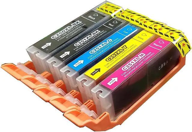 Alt view image 2 of 3 - INK4WORK Compatible Ink Cartridge Replacement for PGI-250XL PGI250XL CLI-251XL CLI251 XL IP7220, MG5420, MG6320, MX722, MX922 (30-Pack)