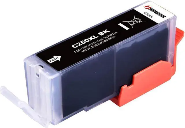 Alt view image 2 of 2 - INK4WORK 4 Pack PGI-250XL PGI250 XL Compatible Ink Cartridge Replacement for IP7220 MG5420 MG6320 MX722 MX922 (Big Black)