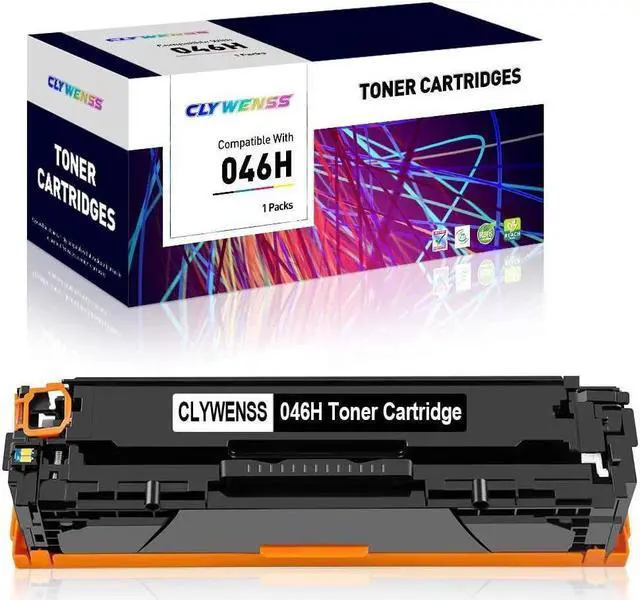 Main image of CLYWENSS Compatible 046h Black Toner Replacement for 046 046H Toner Cartridge to use with Color ImageCLASS MF733Cdw, MF731Cdw, MF735Cdw, LBP654Cdw Printer(046 Black Toner, 1-Pack)
