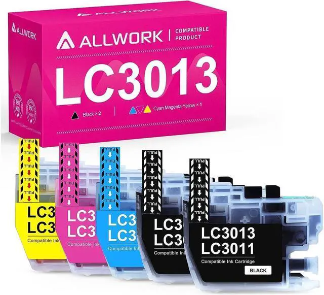 Main image of ALLWORK New Version LC3013 3011 Compatible Ink Cartridges Replacement for Brother LC3013 LC3011 Ink Cartridges Works with Brother MFC-J497DW MFC-J895DW MFC-J690DW MFC-J491DW Inkjet Printer 5 Packs