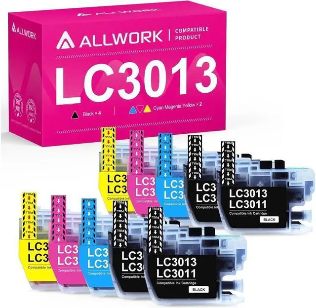 Main image of ALLWORK Latest Version LC3013 3011 Compatible Ink Cartridges Replacement for Brother LC3013 LC3011 Ink Cartridge Works with Brother MFC-J690DW MFC-J491DW MFC-J497DW MFC-J895DW Inkjet Printer 10-Pack