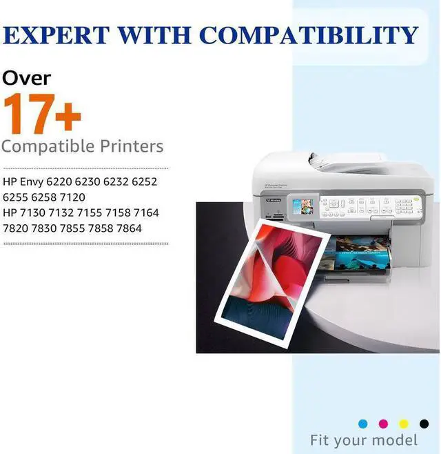 Alt view image 3 of 5 - 2x 64XL Ink Cartridge Combo for ENVY Photo 6252 6255 7155 7855 6220 6230